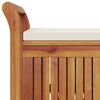vidaXL Garden Storage Bench with Cushion 126 cm Solid Wood Acacia