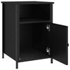 vidaXL Bedside Cabinet Black 40x42x60 cm Engineered Wood