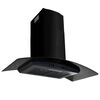 vidaXL Wall Mounted Range Hood Stainless Steel 756 m&sup3;/h 90 cm Black