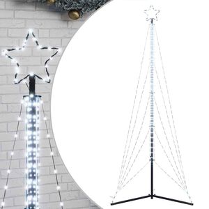 vidaXL LED Christmas Tree 525 LEDs Cold White 302 cm