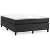 vidaXL Box Spring Bed Frame Black Queen Faux Leather