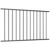 vidaXL Fence Panel Woerden Powder-coated Steel 1.7x1.17 m Black