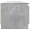 vidaXL TV Cabinet with LED Lights Concrete Grey 140x40x36 cm