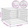 vidaXL Dog Kennel Silver 100x100x70 cm Steel