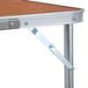 vidaXL Foldable Camping Table Aluminium 180x60 cm