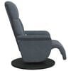 vidaXL Massage Recliner Chair with Footrest Dark Grey Velvet
