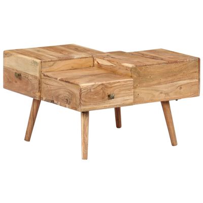 vidaXL Coffee Table 70x60x42 cm Solid Acacia Wood