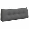 vidaXL Back Pillow Dark Grey 120 x 24 x 50 cm Fabric