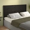 vidaXL Bed Headboard Black 156x4x100 cm Solid Wood Pine