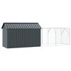 vidaXL Bird Cage Anthracite 416.5 x 103 x 142 cm Galvanised Steel