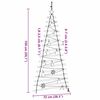 vidaXL Christmas Tree with 80 LEDs Natural 150 cm Solid Ash Wood