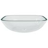 vidaXL Basin Glass 42x42x14 cm Transparent