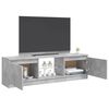 vidaXL TV Cabinet with LED Lights Concrete Grey 120x30x36 cm