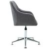 vidaXL Swivel Dining Chairs 2 pcs Light Grey Fabric