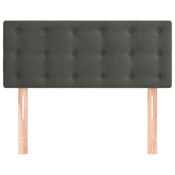 vidaXL Headboard Dark Grey 100 cm Velvet