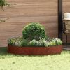 vidaXL Planter Ring 5 pcs Brown 120 x 120 x 20 cm Weathering Steel