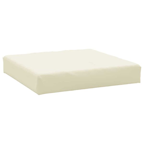 vidaXL Pallet Cushion Cream 60x60x9.5 cm Oxford Fabric