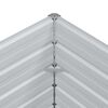 vidaXL Garden Raised Bed 100x100x77 cm Galvanized Steel Silver