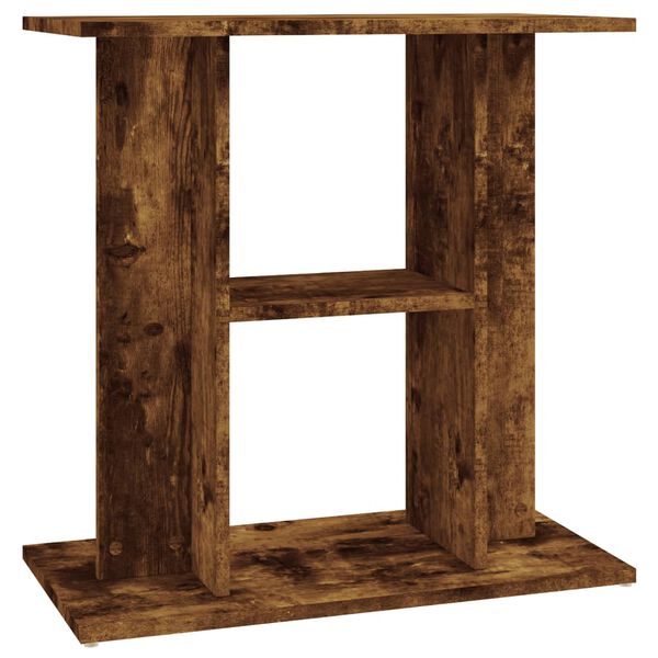 vidaXL Aquarium Stand Smoked Oak 60x30x60 cm Engineered Wood