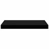 vidaXL Floating Wall Shelves 4 pcs Black 50x23x3.8 cm MDF