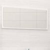 vidaXL Bathroom Mirror High Gloss White 80x1.5x37 cm Engineered Wood