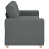 vidaXL Loveseat Sofa Dark Grey 180x77x82 cm Fabric