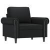 vidaXL Sofa Chair Black 60 cm Faux Leather