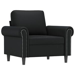 vidaXL Sofa Chair Black 60 cm Faux Leather