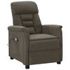 vidaXL Electric Massage Recliner Dark Grey Faux Suede Leather