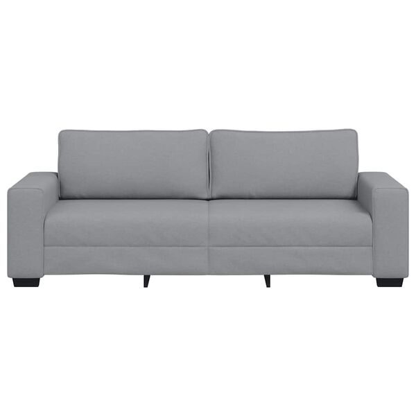 vidaXL 3-Seater Sofa&nbsp;Light Grey 220x77x82 cm Fabric