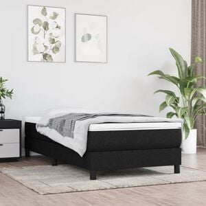 vidaXL Pocket Spring Bed Mattress Medium Black 90x190x20 cm Fabric