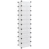 vidaXL Shoe Rack | Transparent | PP (Polypropylene), Steel