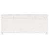 vidaXL Storage Box White 110x50x45.5 cm Solid Wood Pine