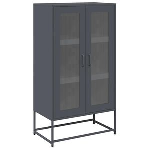 vidaXL Highboard Anthracite 68x39x123 cm Steel
