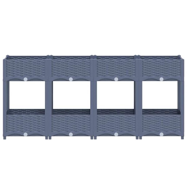 vidaXL Raised Bed 160x40x71 cm Polypropylene