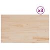 vidaXL Table Tops 3 pcs 80x47x2,5 cm Rectangular Solid Wood Pine