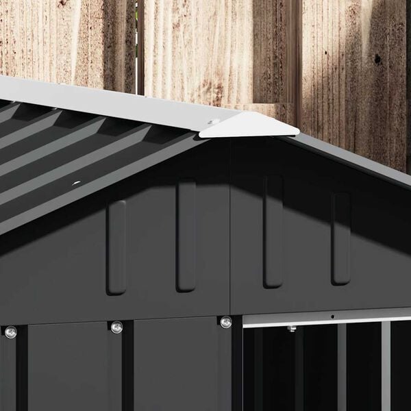 vidaXL Dog House Anthracite 116.5x153x81.5 cm Galvanised Steel