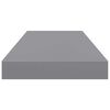vidaXL Floating Wall Shelves 4 pcs Grey 60x23.5x3.8 cm MDF
