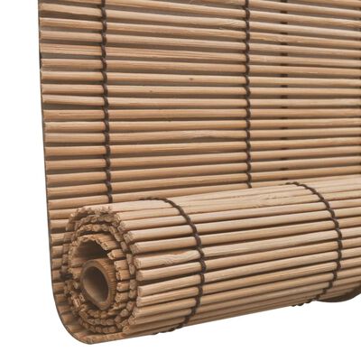 vidaXL Roller Blind Bamboo 140x220 cm Brown