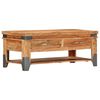 vidaXL Coffee Table | Natural wood colour | Solid Acacia wood | 110x52x45 cm