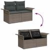 vidaXL Garden Sofa Set with Cushion with Storage Manual 7 pcs Grey