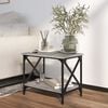 vidaXL Side Table Grey Sonoma 55x38x45 cm Engineered Wood