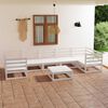 vidaXL 8 Piece Garden Lounge Set Solid Pinewood