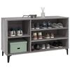vidaXL Shoe Cabinet Grey Sonoma 102x36x60 cm Engineered Wood