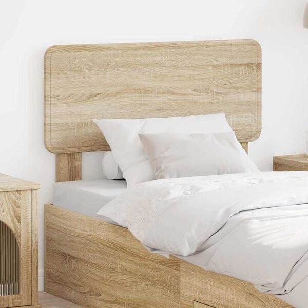 vidaXL Headboard with Headboard Sonoma Oak 90 cm Engineered wood
