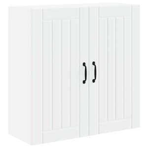 vidaXL Wall Cabinet LUCCA White 80 x 31 x 80 cm Engineered Wood