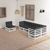 vidaXL 6 Piece Garden Lounge Set with Cushions Solid Pinewood
