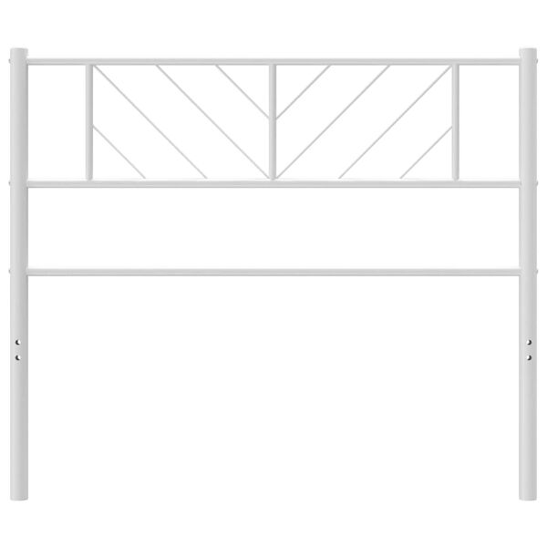 vidaXL Metal Replace Headboard White 107 cm