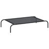vidaXL Dog Bed | Black | 30% Polyester, 70% PVC, Powder-Coated Steel | Large