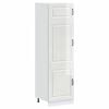 vidaXL Kitchen Cupboard "Kalmar" High Gloss White Engineered Wood